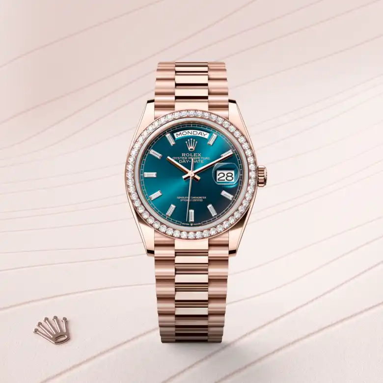 rolex M128345RBR-0083   - Blue-green dial